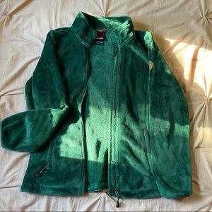 Gerry Emerald Green Zip-Up Sweater